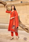 Sairaa By Kadlee Muslin Anarkali Kurti With Bottom Dupatta
